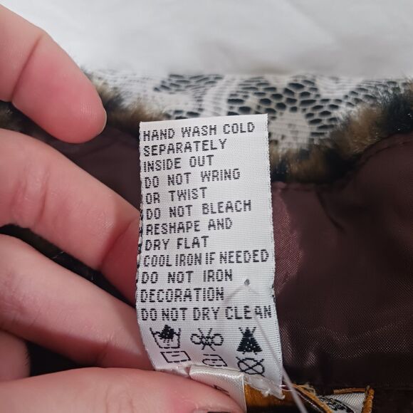 Vintage Deadstock Fuzzy Faux Fur Leopard Print Zip Up Vest - Picture 9 of 11